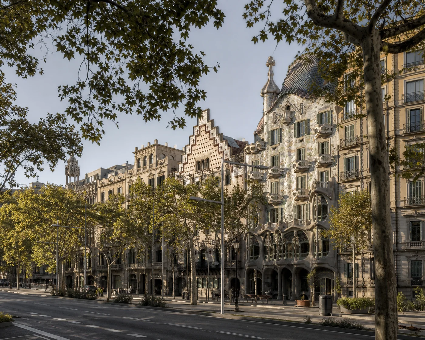 عمارة في أحد شوارع برشلونة | Barcelona street architecture